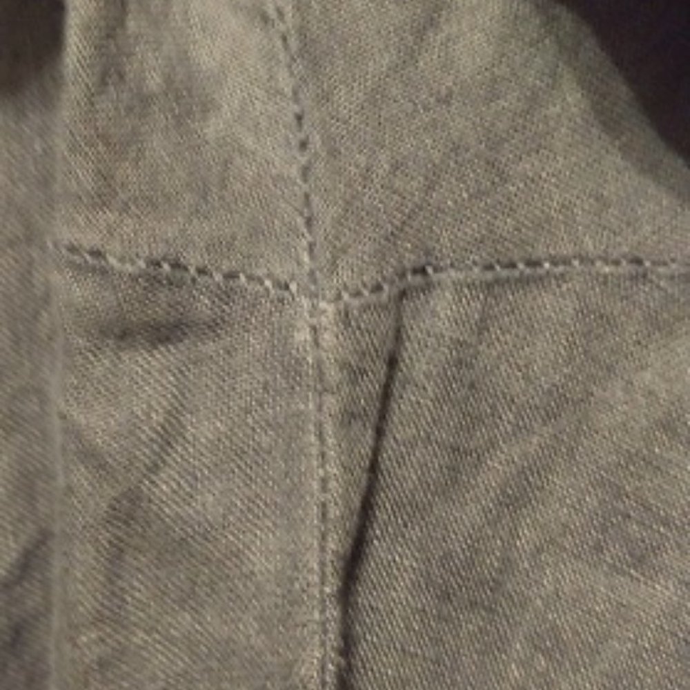 Denim Blue Linen Scoop Neck Dress by Sunflower Made in Italy Sz Large - Picture 6 of 11